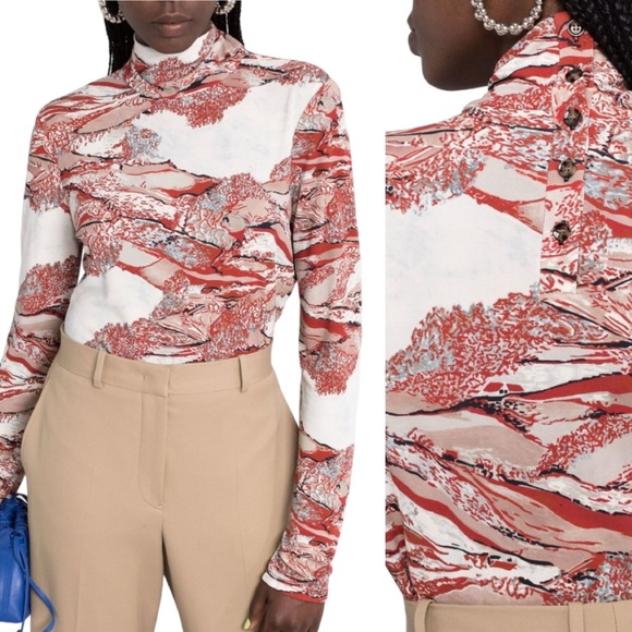 PROENZA Schouler Swirl Print top. EUC - Picture 1 of 13